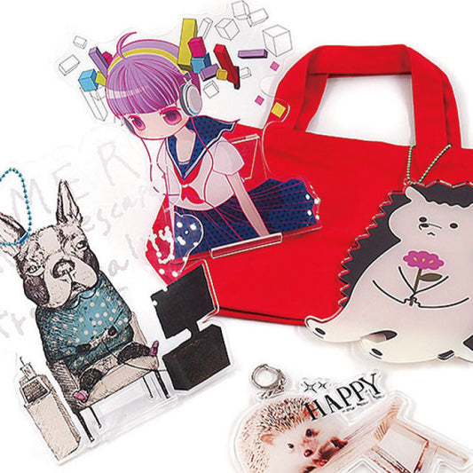 ビッグアクリルキーホルダー (特大サイズ - Freeカット)