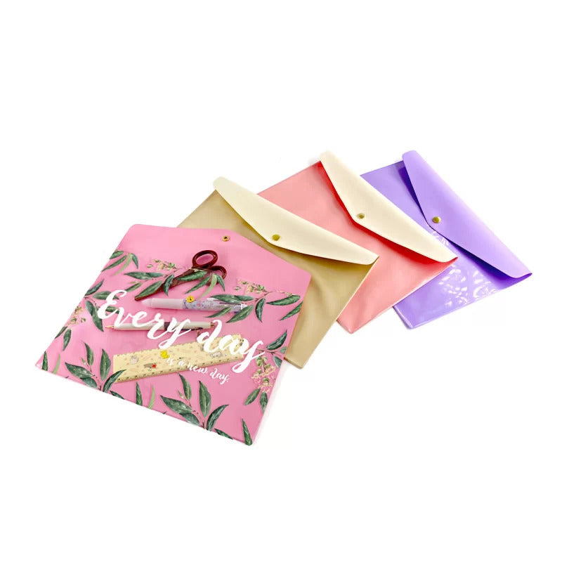 フラットポーチ (4色 - エンベロープケース)