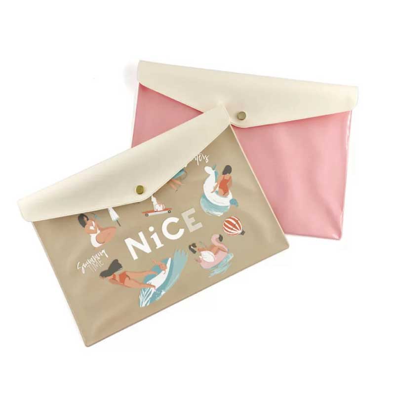 フラットポーチ (4色 - エンベロープケース)