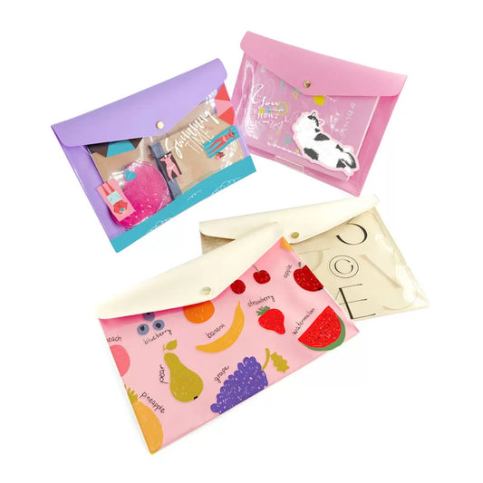 フラットポーチ (4色 - エンベロープケース)