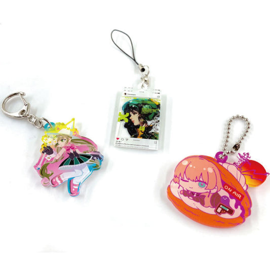 フチなしアクリルキーホルダー (Freeカット)