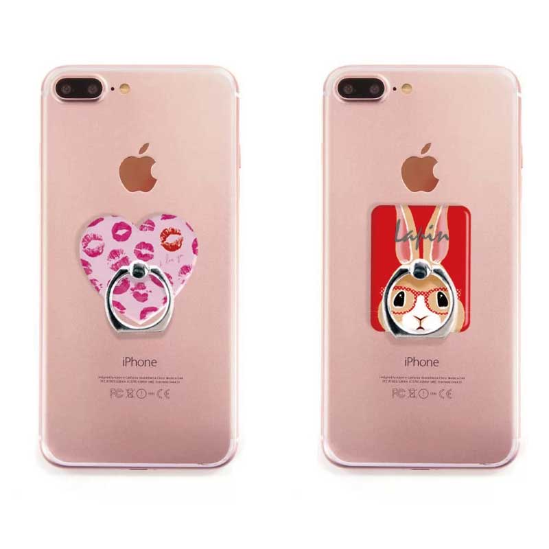 スマホリング (クリア - 2サイズ)