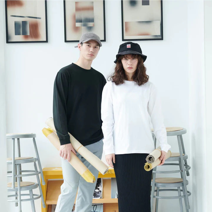ロングスリーブ Tシャツ (ヘビーウェイト - 5.6オンス - Printstar 00110-CLL).