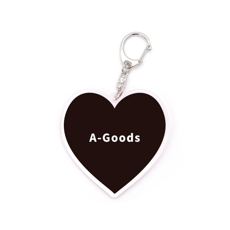 名入れ 推しカラー アクリルキーホルダー (全20色 - ストラップ3種)