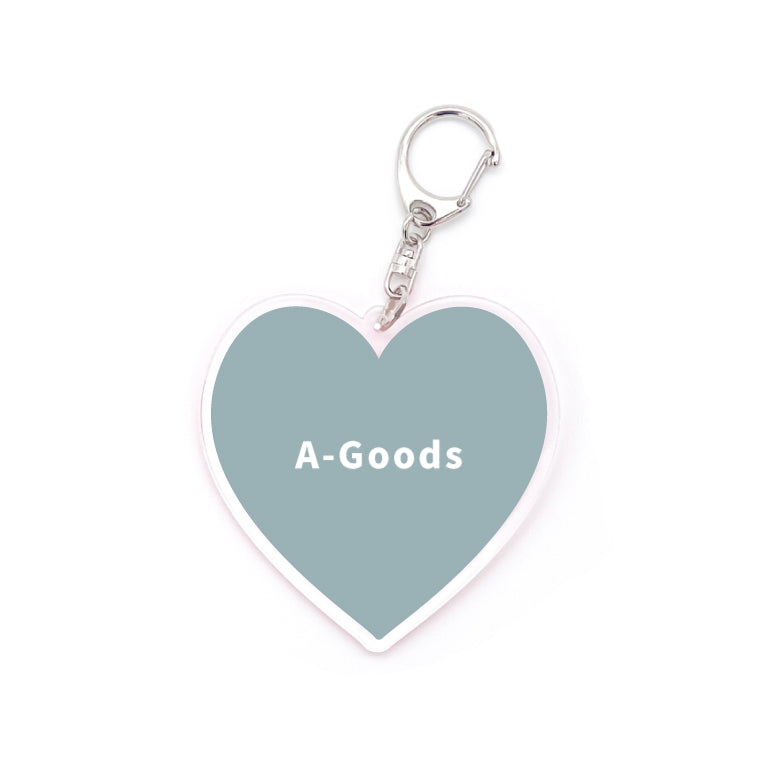 名入れ 推しカラー アクリルキーホルダー (全20色 - ストラップ3種)