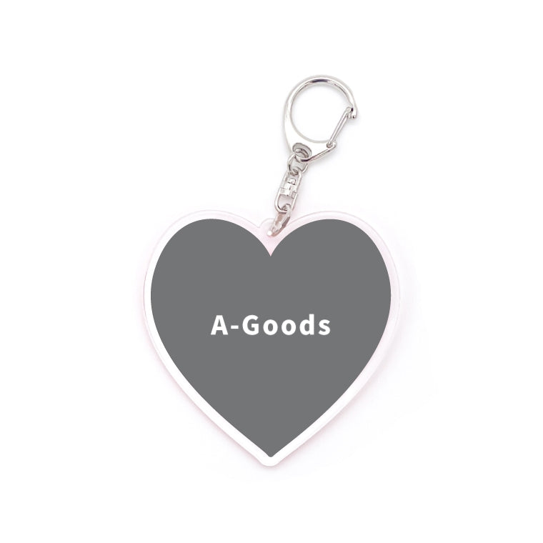 名入れ 推しカラー アクリルキーホルダー (全20色 - ストラップ3種)