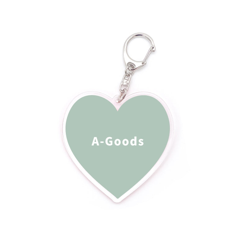 名入れ 推しカラー アクリルキーホルダー (全20色 - ストラップ3種)