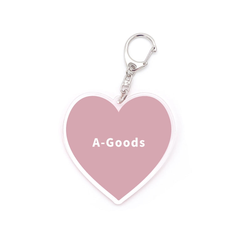 名入れ 推しカラー アクリルキーホルダー (全20色 - ストラップ3種)