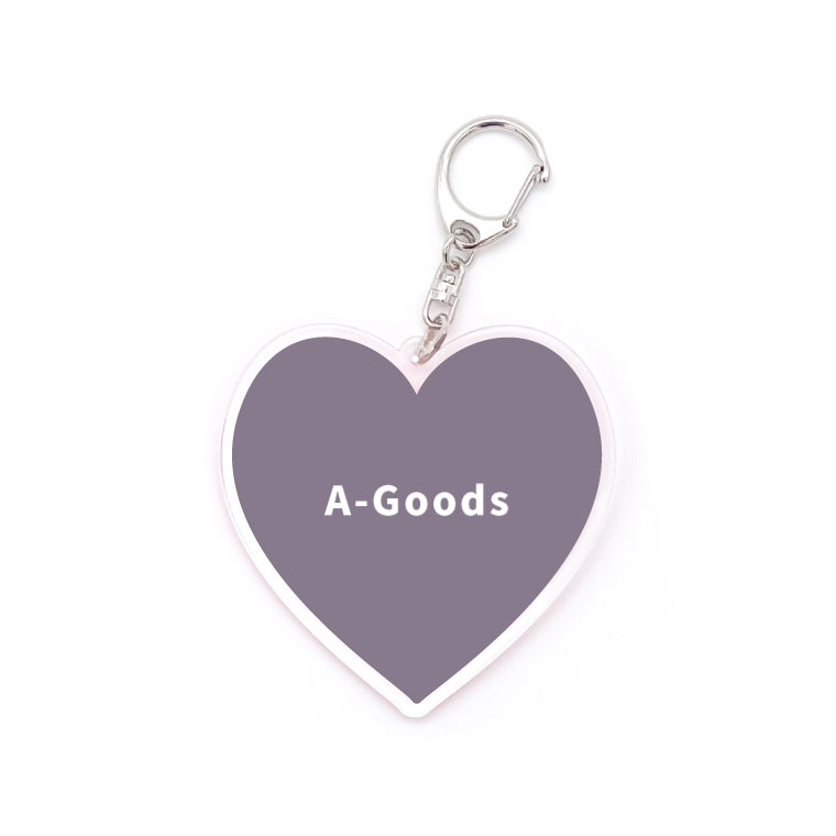 名入れ 推しカラー アクリルキーホルダー (全20色 - ストラップ3種)