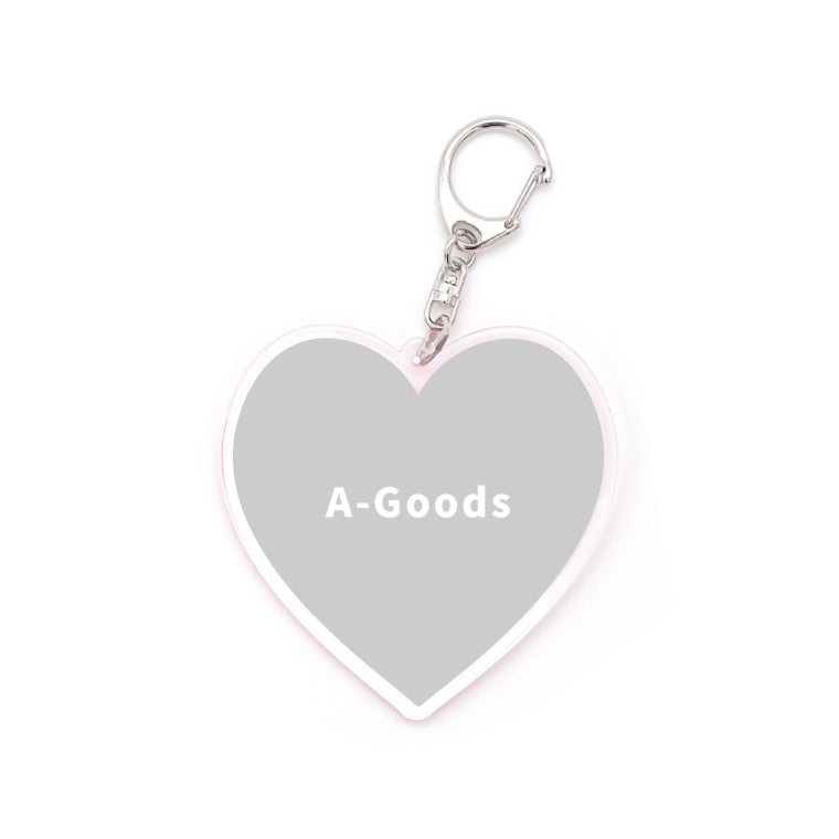 名入れ 推しカラー アクリルキーホルダー (全20色 - ストラップ3種)