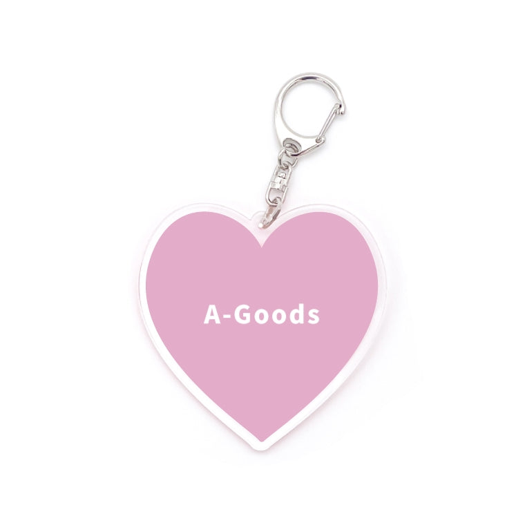 名入れ 推しカラー アクリルキーホルダー (全20色 - ストラップ3種)