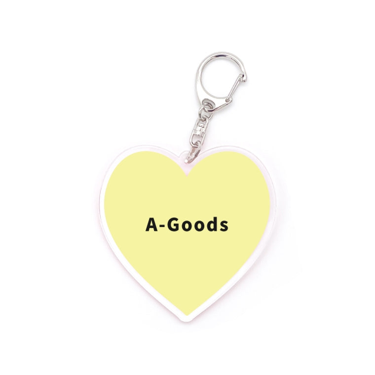 名入れ 推しカラー アクリルキーホルダー (全20色 - ストラップ3種)