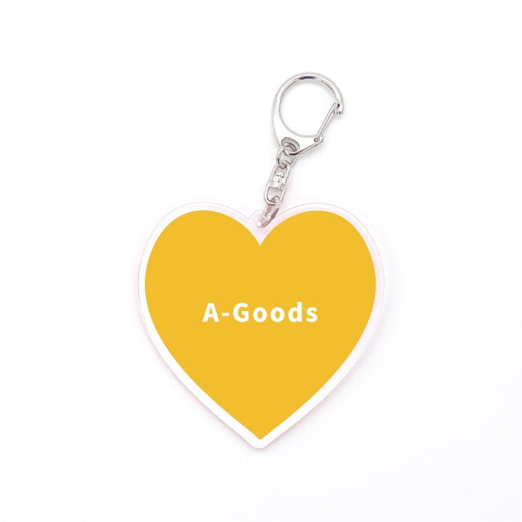 名入れ 推しカラー アクリルキーホルダー (全20色 - ストラップ3種)