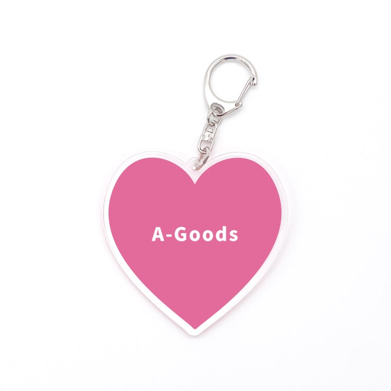 名入れ 推しカラー アクリルキーホルダー (全20色 - ストラップ3種)