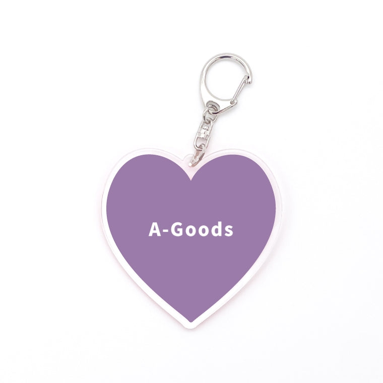 名入れ 推しカラー アクリルキーホルダー (全20色 - ストラップ3種)