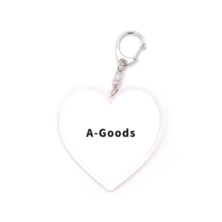 名入れ 推しカラー アクリルキーホルダー (全20色 - ストラップ3種)