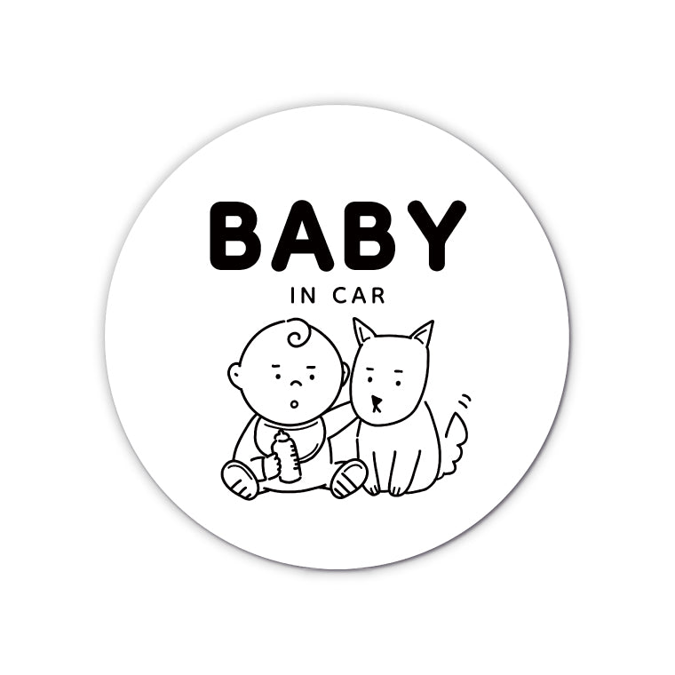 カーステッカー Child / Baby In Car (A-Goods+ オリジナルデザイン).