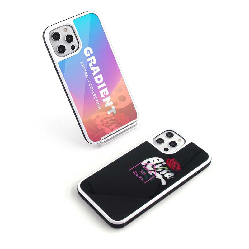 ガラス TPU iPhoneケース (9H 強化ガラス).