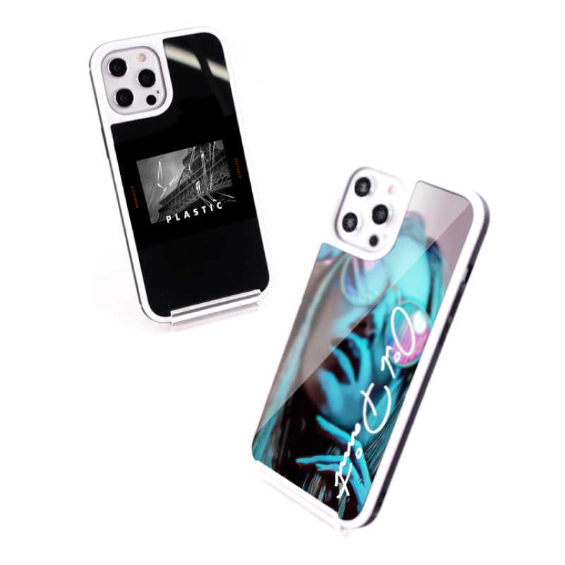 ガラス TPU iPhoneケース (9H 強化ガラス).