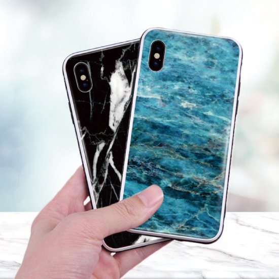 ガラス TPU iPhoneケース (9H 強化ガラス).