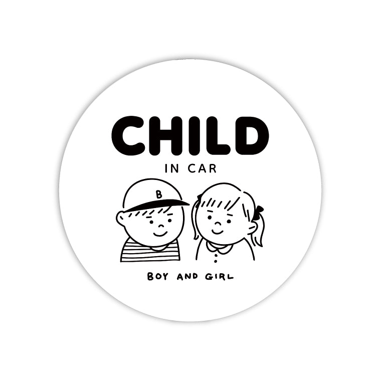 カーステッカー Child / Baby In Car (A-Goods+ オリジナルデザイン).